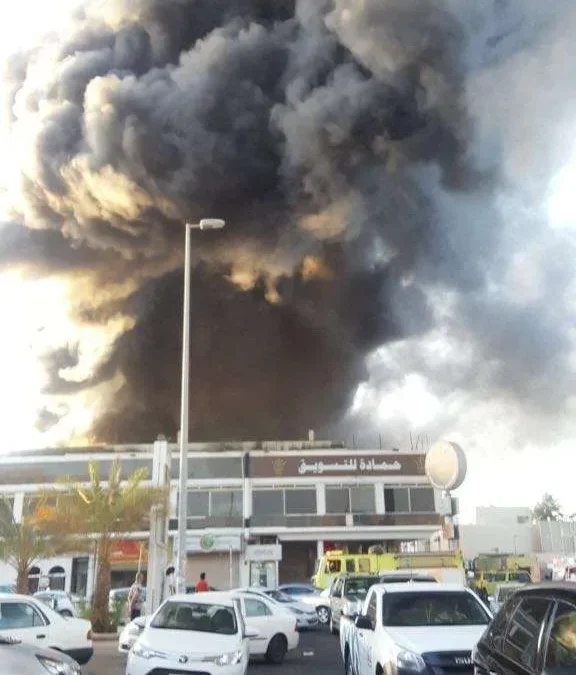 سبب حريق جده في مركز حماده اليوم 29 ابريل 2018
