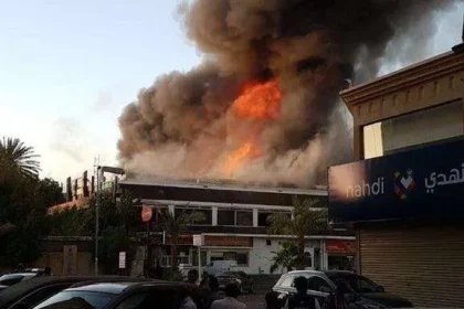 صور حريق جده اليوم الأحد 13 شعبان 1439هـ في مركز حماده