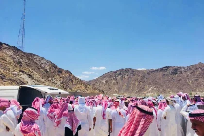 جنازة أم بدر التي حمت ابنها من القتل في نجران " ام بدر "