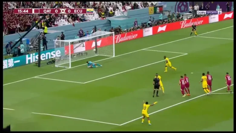 اهداف مباراة قطر والاكوادور الهدف الأول قطر ضد الأكوادور 0:2 الشوط الأول | alyemenalghad.news
