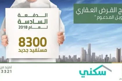 الصندوق العقاري : القرض العقاري يعلن أسماء المستفيدين من التمويل المدعوم عن طريق برنامج سكني