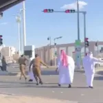 ضرب عسكري في الحرم في المدينة والقبض عليه