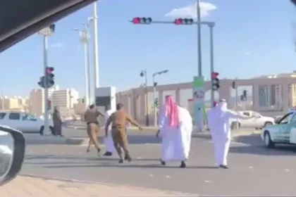 ضرب عسكري في الحرم في المدينة والقبض عليه