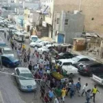 جنازة تمباكي في عدن بعد اعلان وفاة تماكي " مجاهد" مع بعض المهمشين