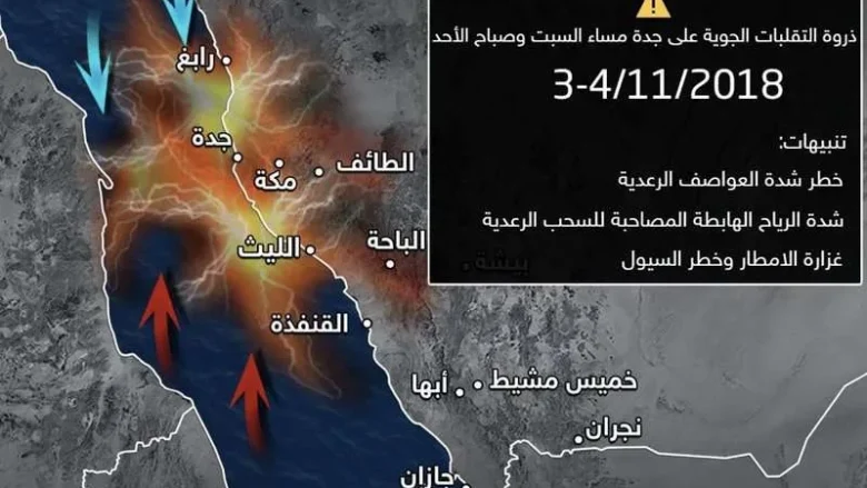 حالة الطقس : تحذيرات من امطار وسيول جدة حالة الطقس : تحذيرات من امطار وسيول جدة | alyemenalghad.news
