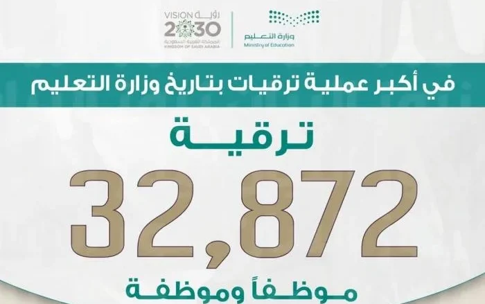 تفاصيل ترقيات التعليم 1443 في السعودية تفاصيل ترقيات التعليم 1443 في السعودية
