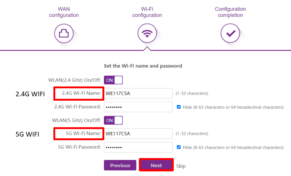 configuration Huawei Super Vector