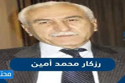 من هو رزكار محمد أمين ويكيبيديا
