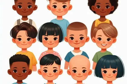 تسريحات شعر قصيرة للأطفال