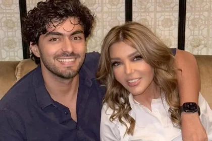 الفنانة سميرة سعيد مع إبنها شادي