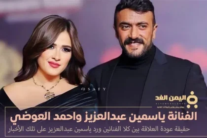 الفنانة ياسمين عبدالعزيز و الفنان احمد العوضي