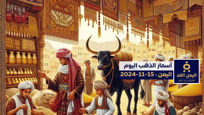 أسعار الذهب في اليمن 15-11-2024 سعر جرام الذهب اليوم عيار 21 الجمعة | alyemenalghad.news