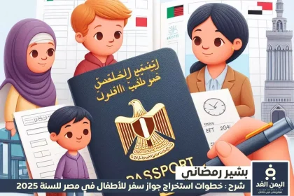 استخراج جواز سفر للأطفال في مصر