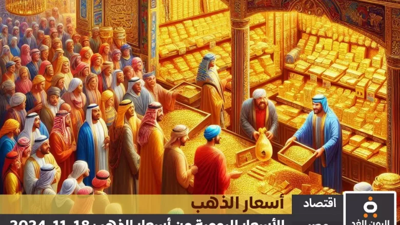 أسعار الذهب في مصر 18-11-2024 من سعر الجرام الذهب عيار 21 اليوم أسعار الذهب في مصر 18-11-2024 من سعر الجرام الذهب عيار 21 اليوم
