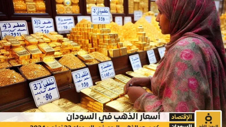 أسعار الذهب في السودان اليوم الجمعة 22 نوفمبر 2024 سعر الجرام الذهب عيار 21 أسعار الذهب في السودان اليوم الجمعة 22 نوفمبر 2024