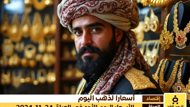 أسعار الذهب في العراق 24-11-2024 من سعر الجرام الذهب اليوم الأحد أسعار الذهب في العراق 24-11-2024 من سعر الجرام الذهب اليوم الأحد