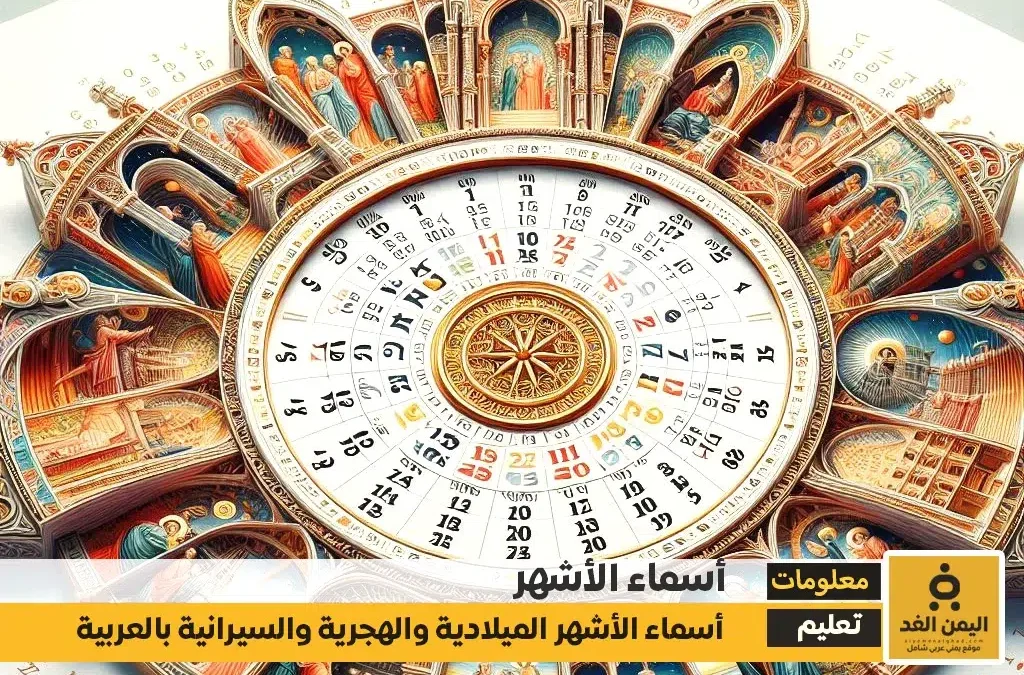 أسماء الأشهر بالعربي معانيها وأصولها الأشهر الميلادية والهجرية