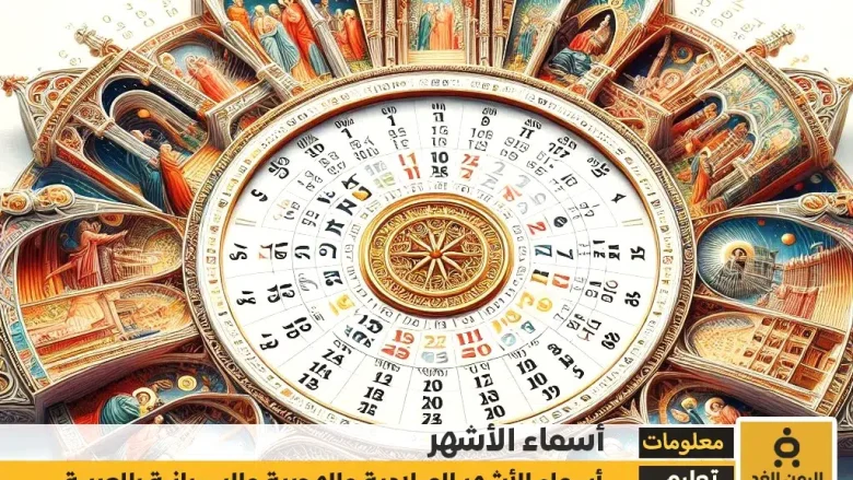 أسماء الأشهر بالعربي معانيها وأصولها الأشهر الميلادية والهجرية أسماء الأشهر بالعربي معانيها وأصولها الأشهر الميلادية والهجرية