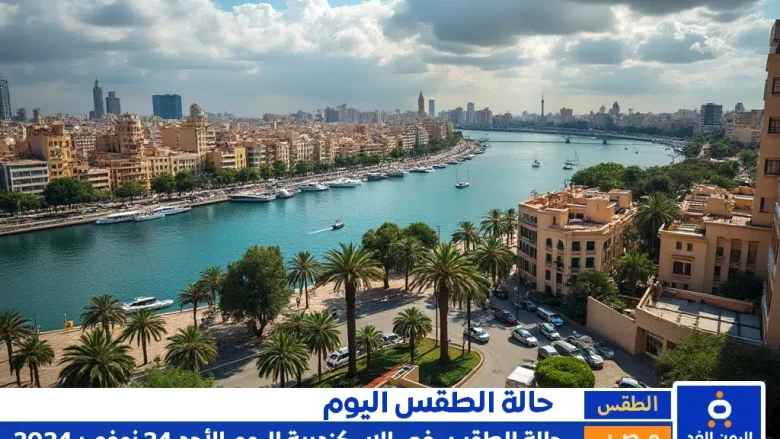 ماهي حالة الطقس في الإسكندرية اليوم 24-11-2024 حالة الطقس في الإسكندرية اليوم 24-11-2024