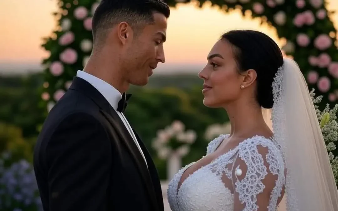 حقيقة زواج كريستيانو رونالدو وجورجينا مع نشر صور مسربة من حفل الزفاف