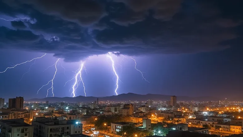 حالة الطقس في جازان ليوم 2 ديسمبر 2024 أمطار ورياح وصواعق رعدية الطقس في جازان ليوم 2 ديسمبر 2024