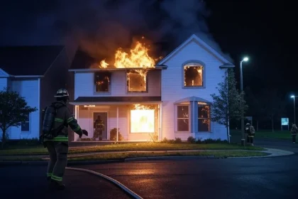 وفاة 7 أفراد من عائلة واحدة إثر احتراق منزلهم بسبب شاحن جوال