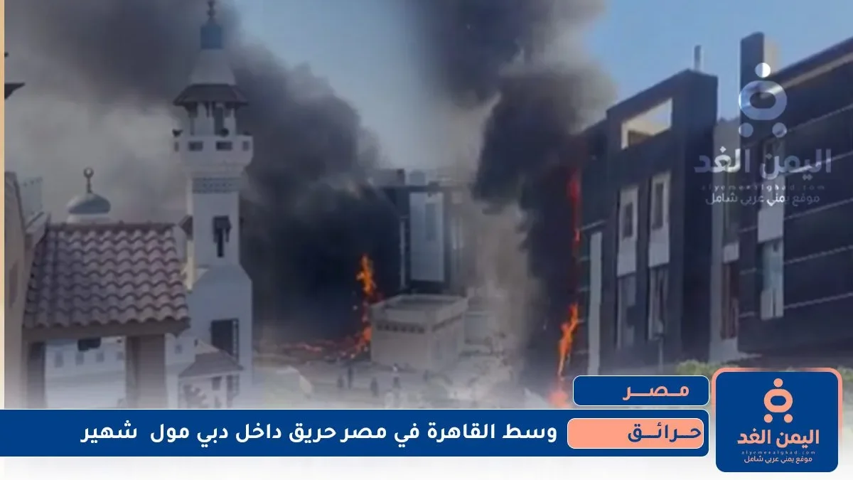 حريق داخل دبي مول