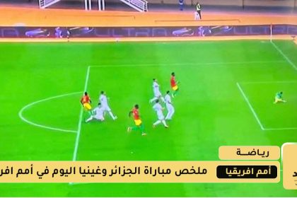نتيجة مباراة الجزائر وغينيا