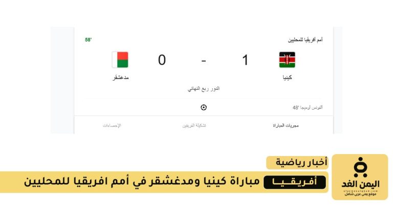 مباراة كينيا ضد مدغشقر