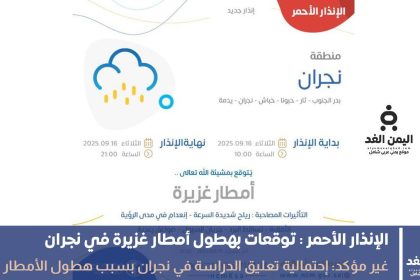 تعليق الدراسة في السعودية نجران