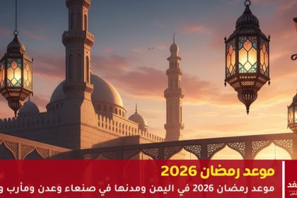 موعد رمضان 2026 في اليمن