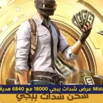 شدات ببجي 18000