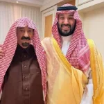 ولي العهد يزور الشيخ بدر بن هزاع