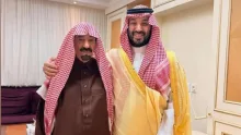 ولي العهد يزور الشيخ بدر بن هزاع