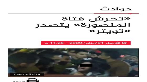 فيديو تحرش فتاة المنصورة ينتهي بالقبض على المتحرشين